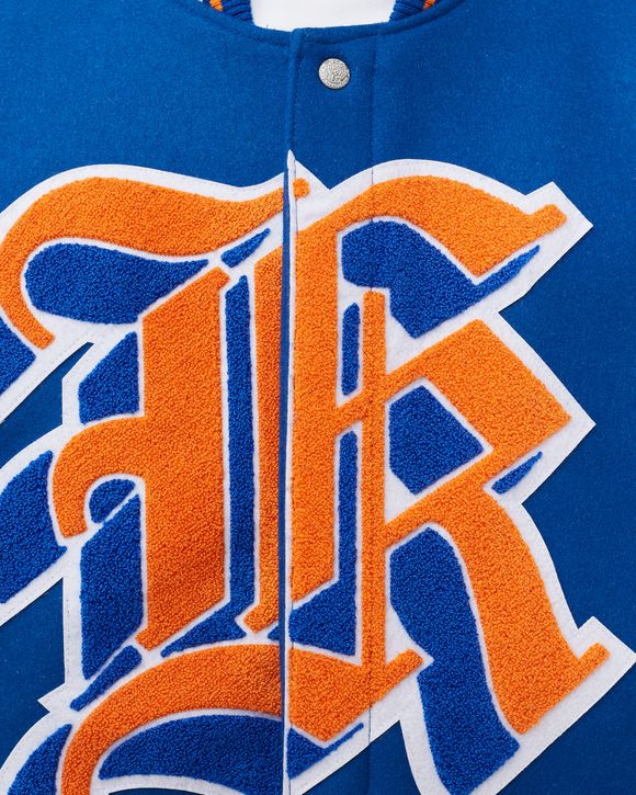 KNICKS WOOL AND LEATHER JACKET