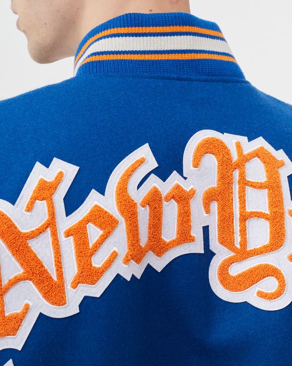 KNICKS WOOL AND LEATHER JACKET