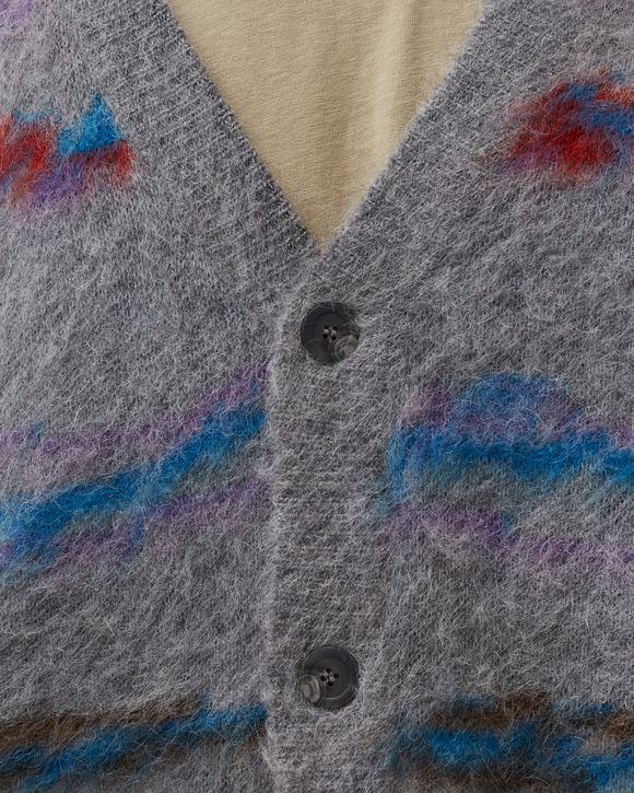 MOHAIR JACQUARD CARDIGAN