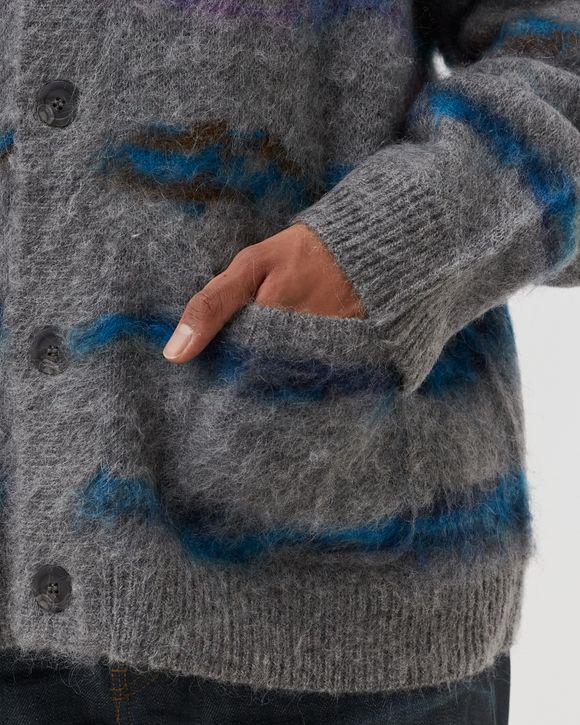 MOHAIR JACQUARD CARDIGAN