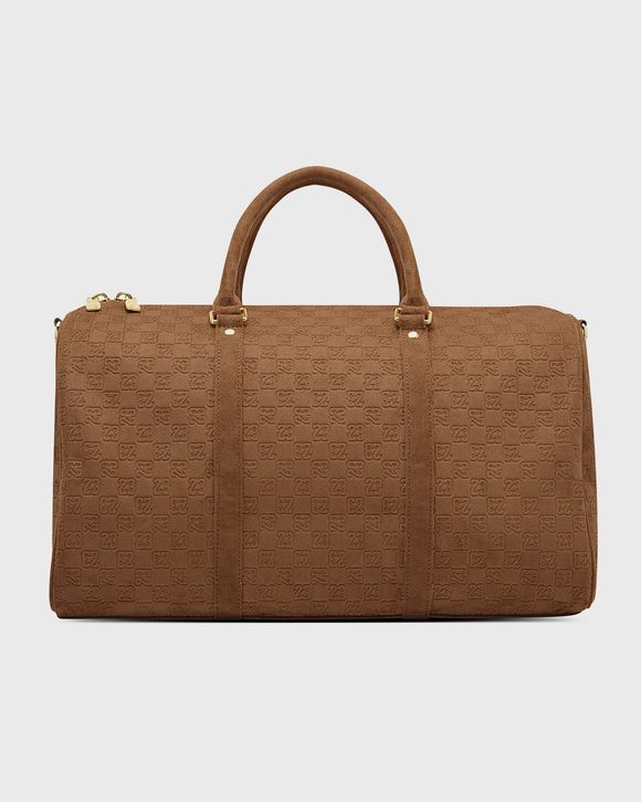 SUEDE MONOGRAM DUFFLE L