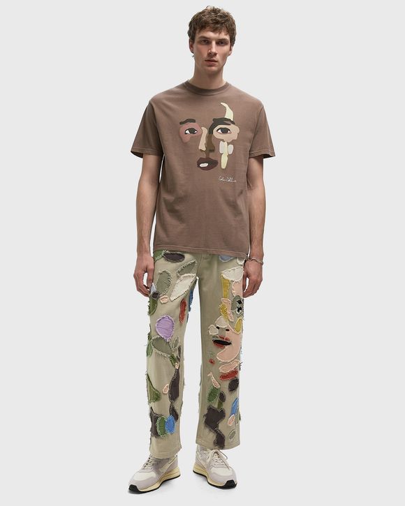 Allover Patchwork Face Pants