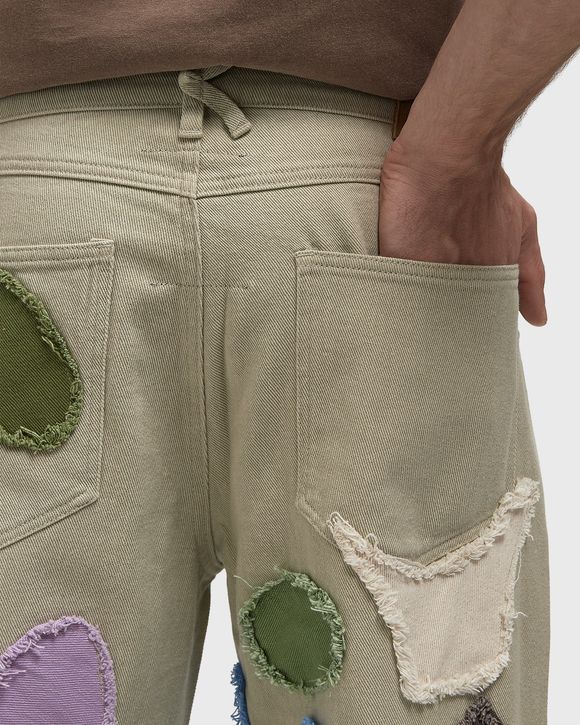 Allover Patchwork Face Pants