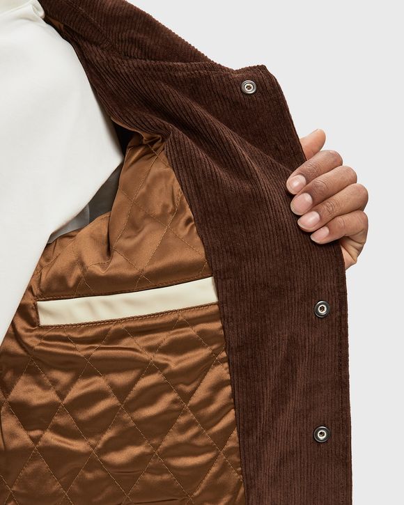 Washed Corduroy Embroidered Faces Jacket