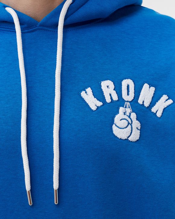 Boxing Team Towelling Applique Hoodie Regular Fit Royal Blue