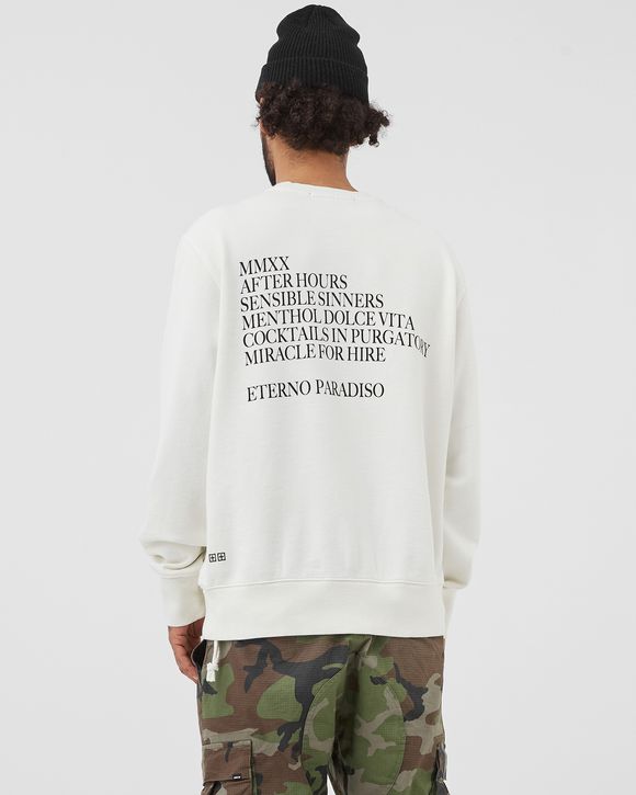 After Hours Crew Neck Fleece Bleached