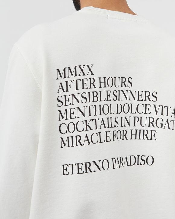 After Hours Crew Neck Fleece Bleached