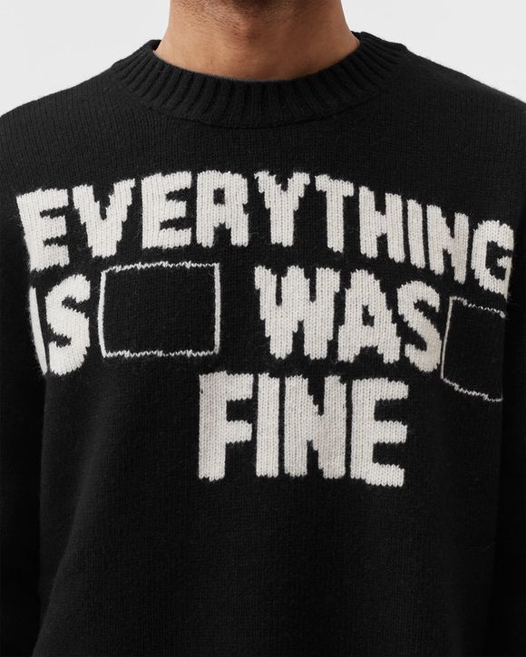 im fine knit crew sweatshirt