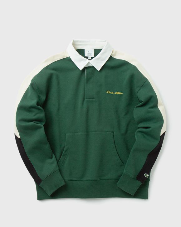 Colourblock Fleece Polo Shirt Sweatshirt