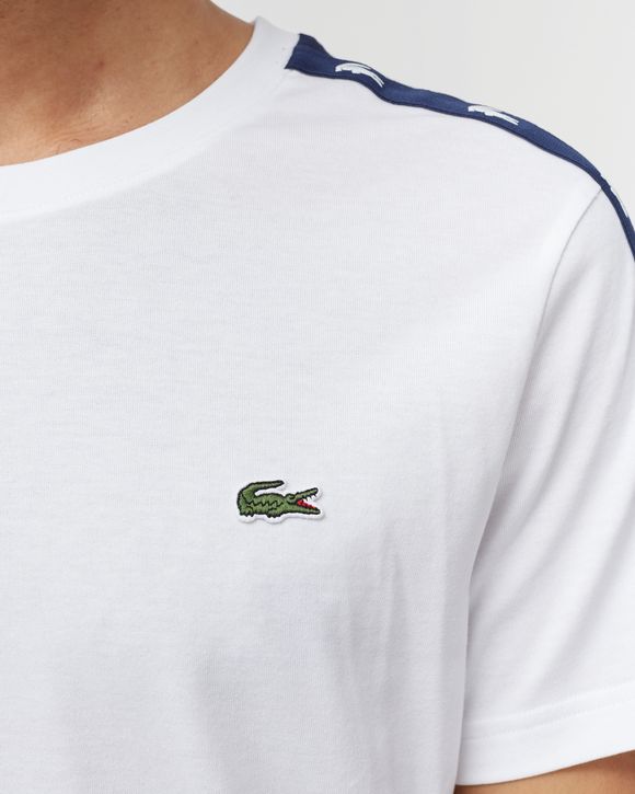 Crew Neck Crocodile Bands Cotton Blend TEE
