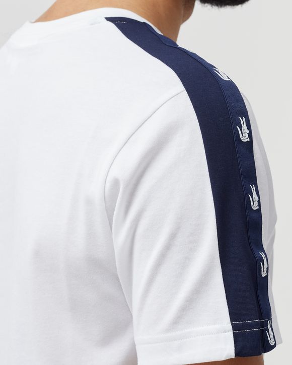 Crew Neck Crocodile Bands Cotton Blend TEE