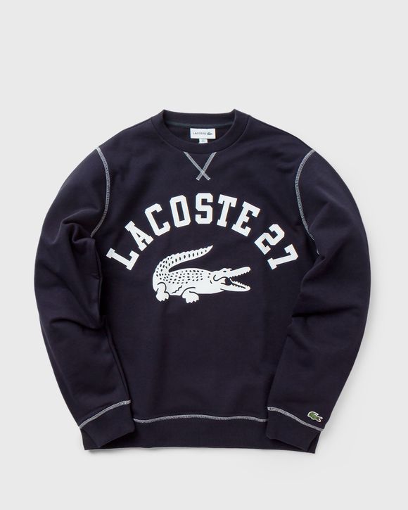 Crew Neck Lacoste 27 Print Fleece Sweatshirt