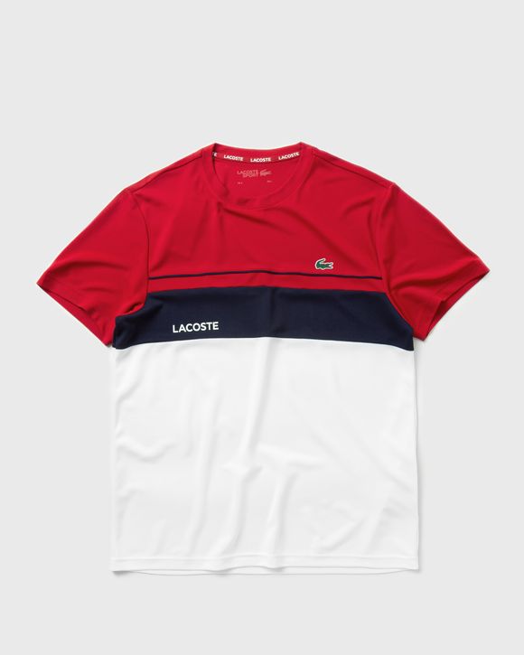 Crew Neck Lettered Colourblock Cotton TEE