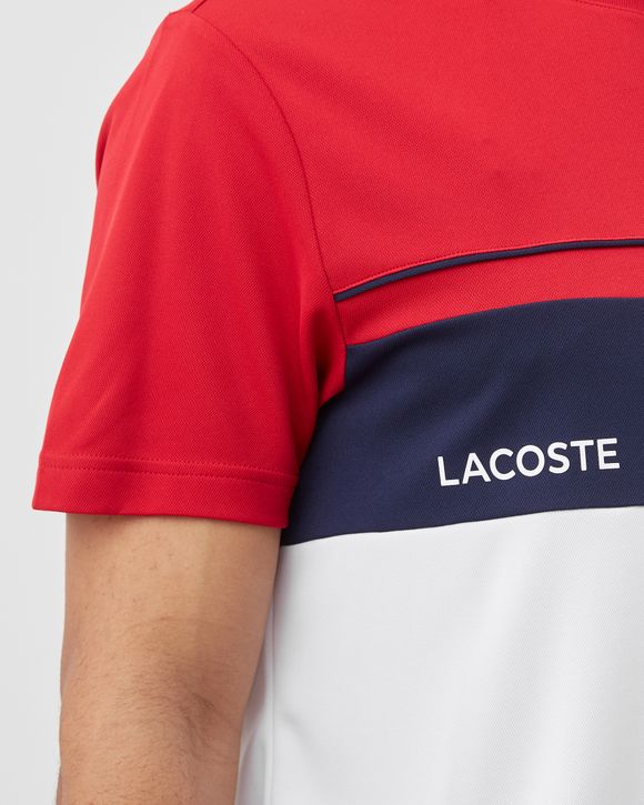 Crew Neck Lettered Colourblock Cotton TEE