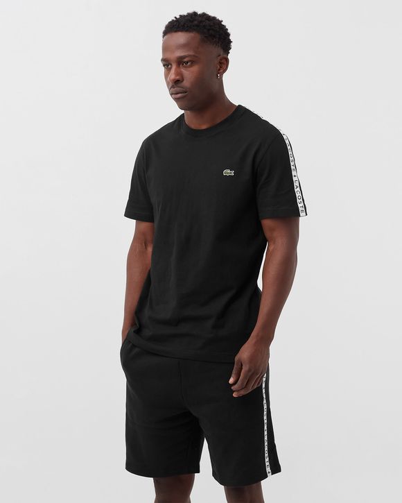 Crew Neck Print Striped Tee