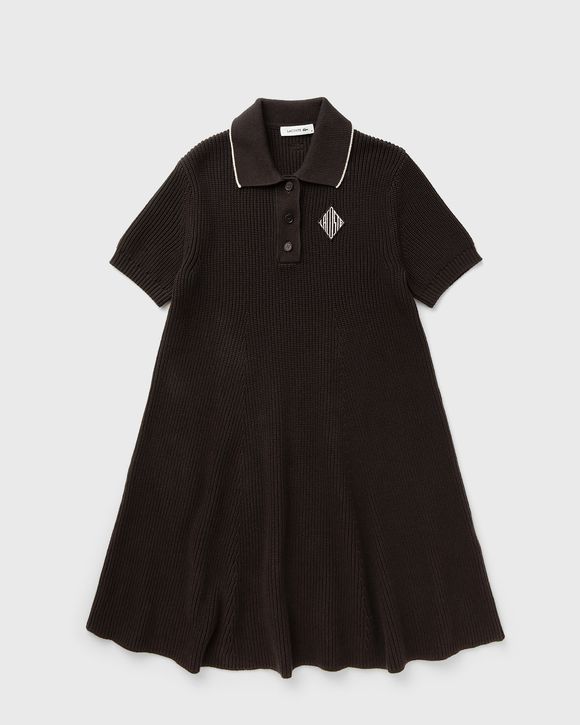 Badge Accent Cotton Polo Dress