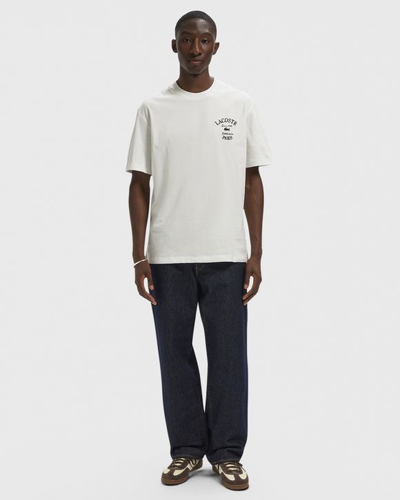 Lacoste Embroidery Accent Cotton Jersey Tee White | BSTN Store