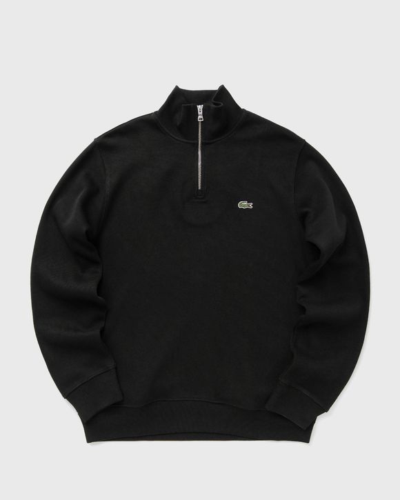 Zip-Up High Neck Interlock Sweatshirt