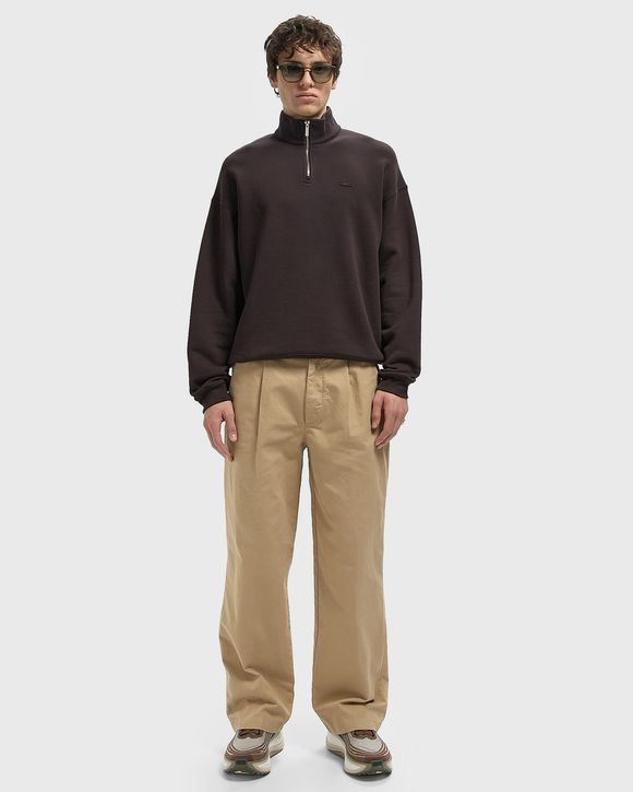 Heavy Fleece Zipper Neck Sweatshirt