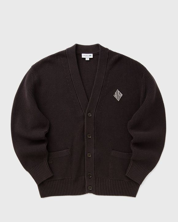 Relaxed Fit Ribbed Cotton Cardigan
