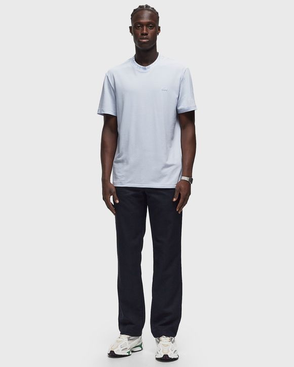 LIGHTWEIGHT PIQUÉ JACQUARD NECK T-SHIRT