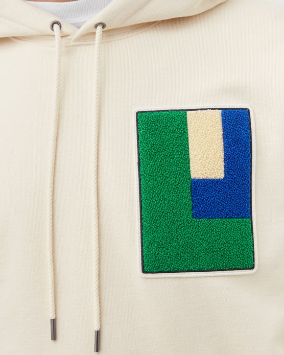 Loose Oversized Badge Cotton Hoodie