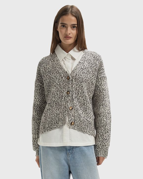 Mercerized Knit Wool Cardigan