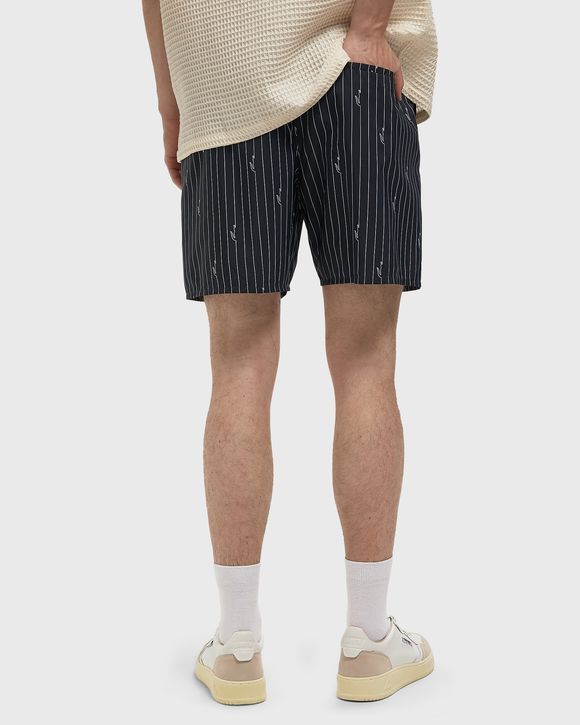 Mid Length Crocodile Print Swim Trunks