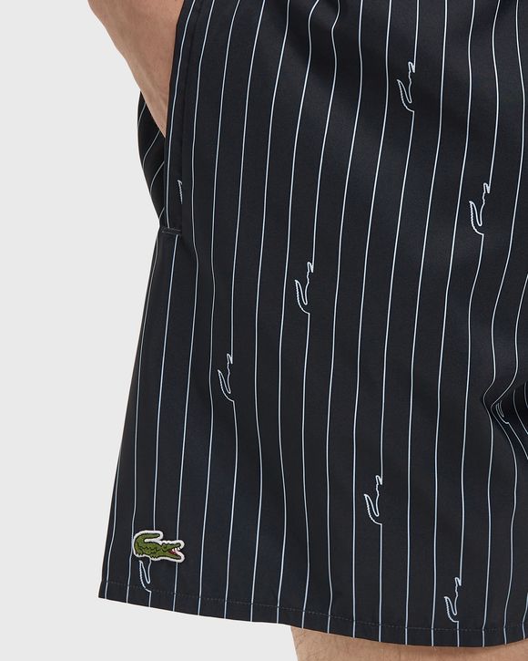 Mid Length Crocodile Print Swim Trunks