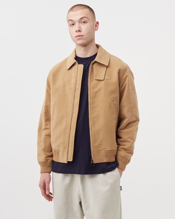 Padded Velvet Cotton Zippered Jacket
