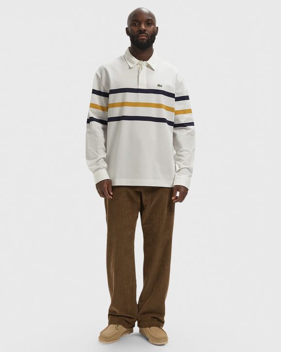 Relaxed Fit Striped PiquÒ Rugby Polo Shirt