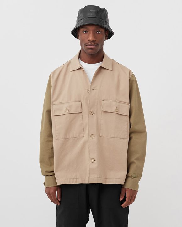 Relaxed Fit Two-Tone Cotton Shirt