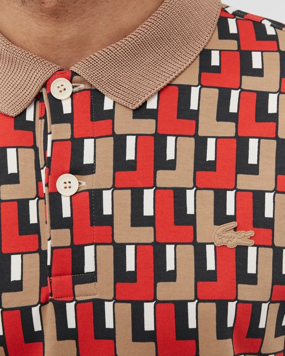 Standard Fit Print Cotton Polo Shirt