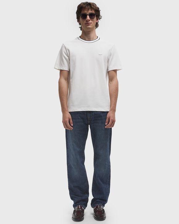 Stretch PiquÒ Stripe Collar Tee