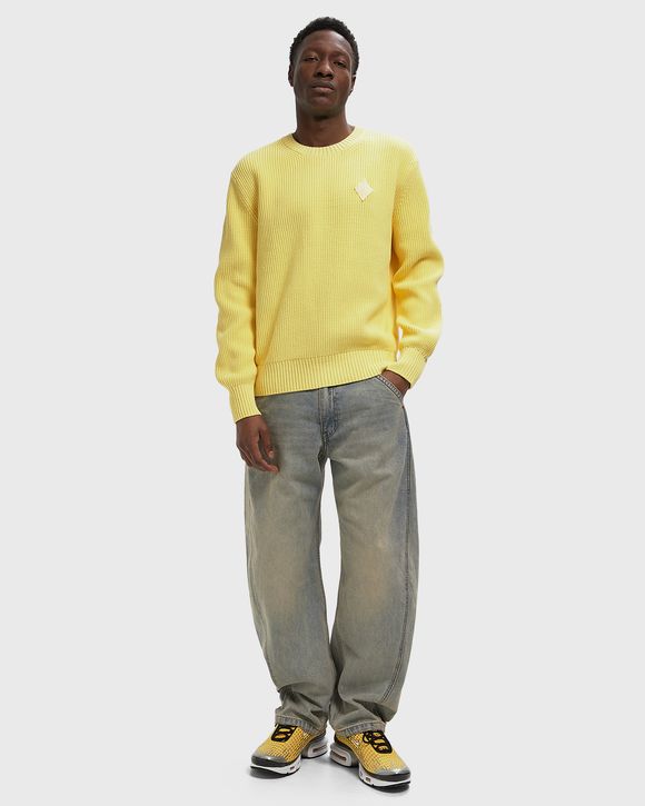 Pearl Rib Knit Badge Accent Sweater