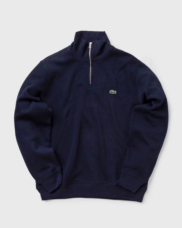 Zip-Up High Neck Interlock Sweatshirt