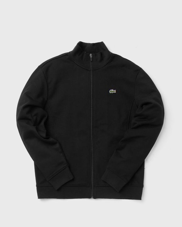 Zippered Stand-Up Collar Sweatshirt
