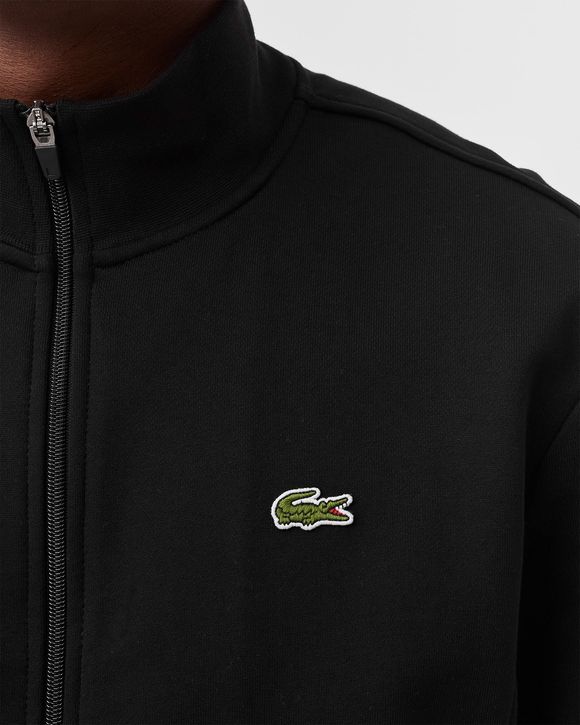 Zippered Stand-Up Collar Sweatshirt
