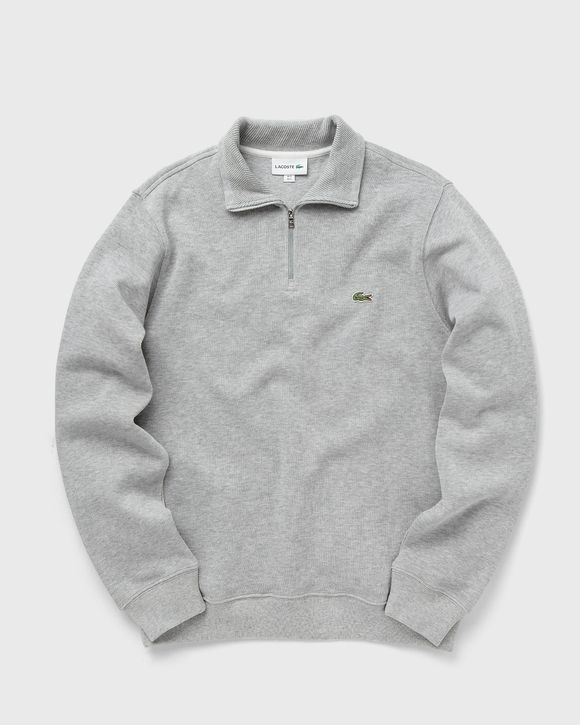 Zip-Up High Neck Interlock Sweatshirt