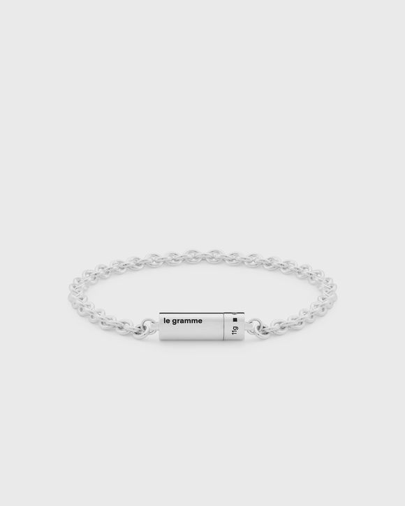 11g polished sterling silver chain cable bracelet  
