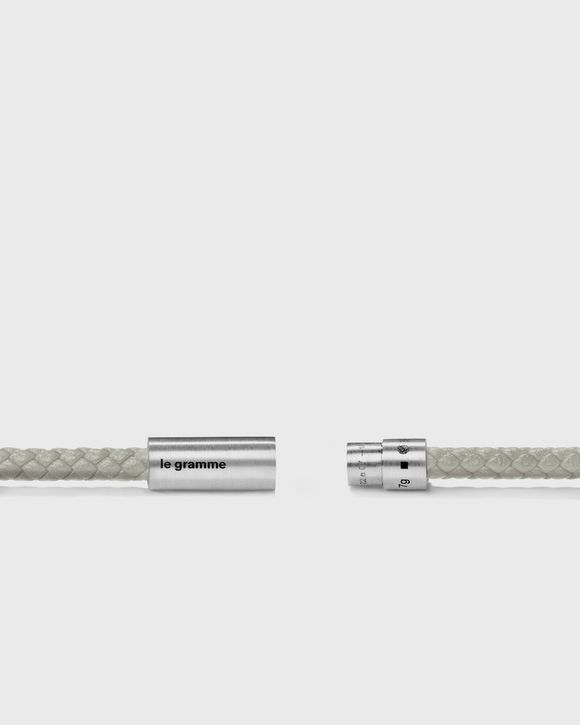 7g beige leather cable bracelet
