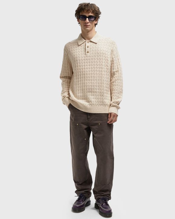Gustav Squared Structure Polo Knit