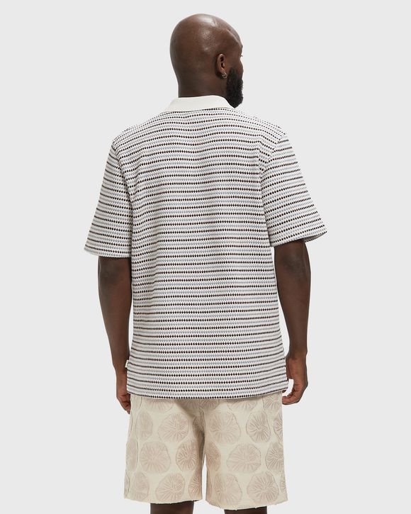 Knitted Stripe Polo
