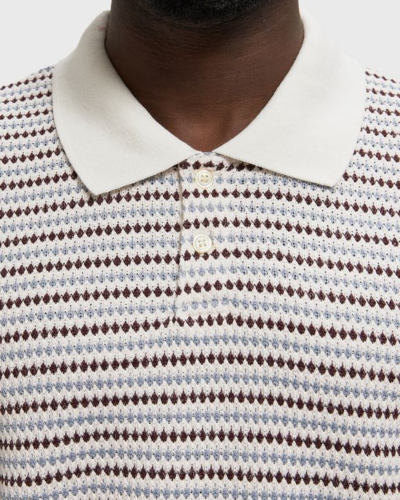 Knitted Stripe Polo