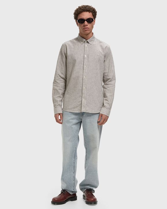 Konrad Stripe Cotton Linen Shirt