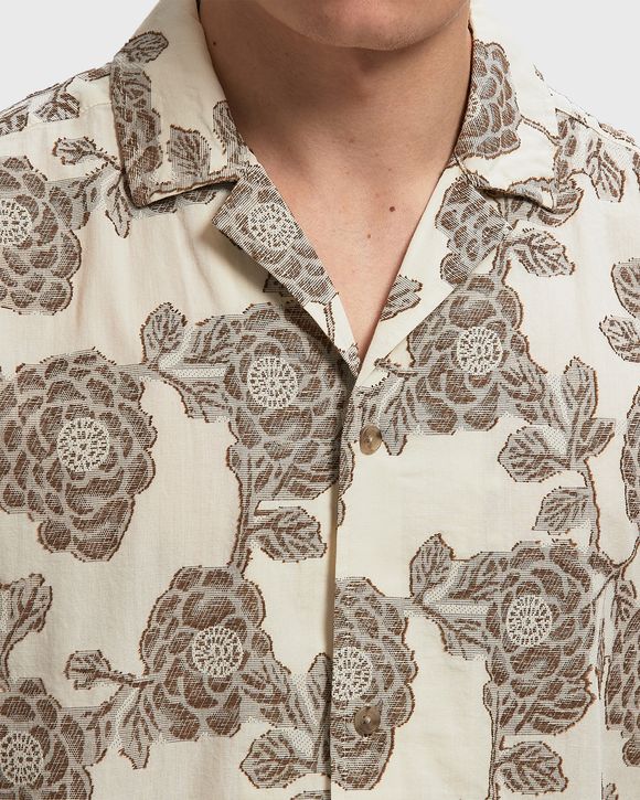 Lesley Flower Jacquard SS Shirt