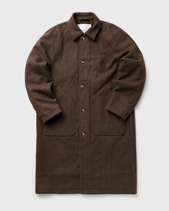 Michael Herringbone Wool Coat