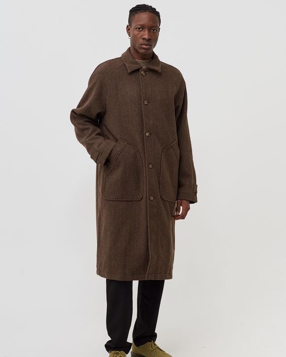 Michael Herringbone Wool Coat