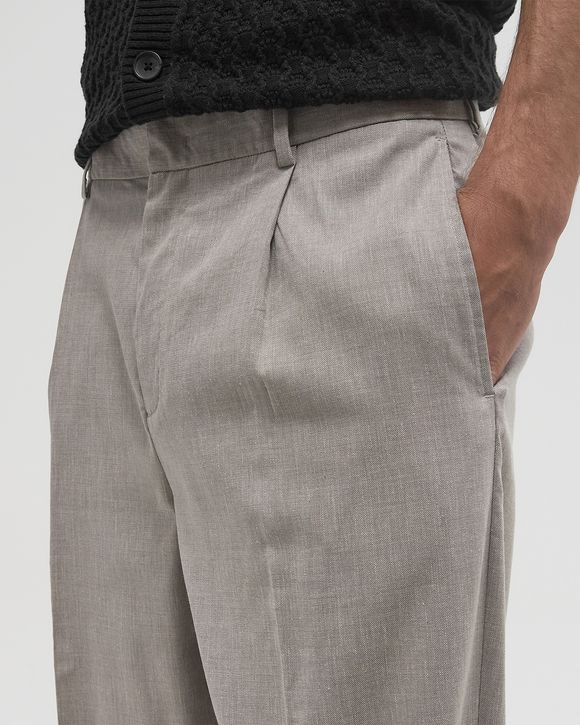Reece Pleated Slub Suit Pants