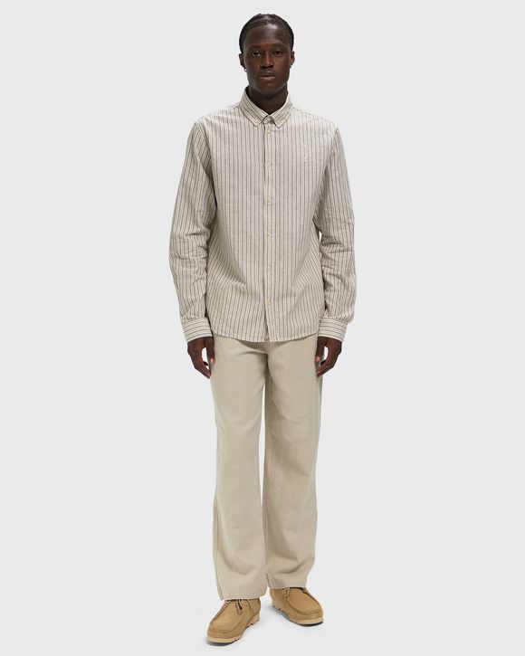 Stripe Cotton-Linen Shirt